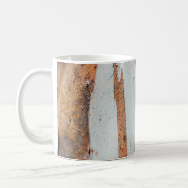 Brun- och grått träd-trunk kaffemugg (Vänster)