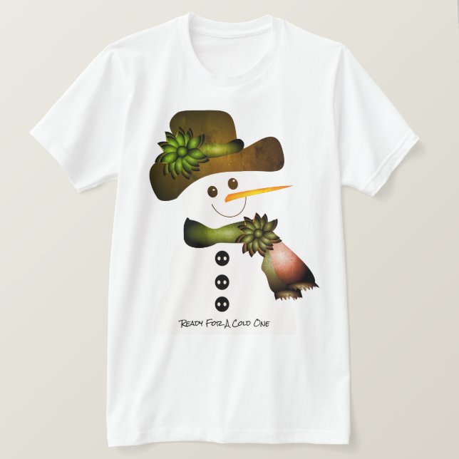 Brun och grön  t shirt (Design framsida)