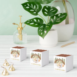 Brun och Grönt Woodland Animals Babyskor Presentaskar