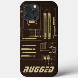 Brun och guld RUGGED GEEK Motherboard Tech