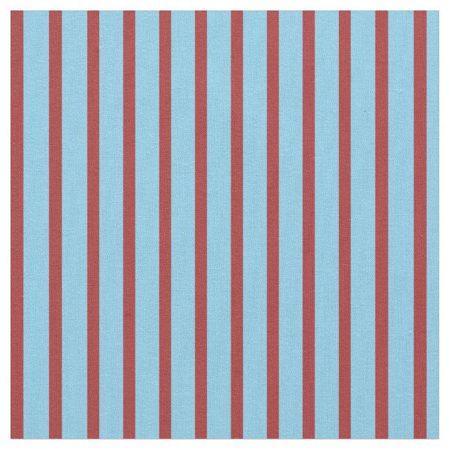 Brun och Himlar Blue Färgad Linjer/Rand Mönster Tyg (Närbild)