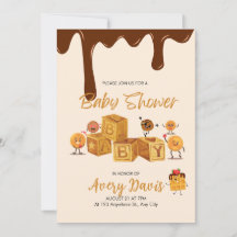 Brun och honung Chocolate Dessert Baby Shower