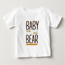 Brun och Orange Handritad Typsnitts Grizzly Babybj