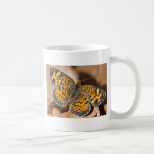 Brun och Orange Moth Apparatur och gåvor Kaffemugg