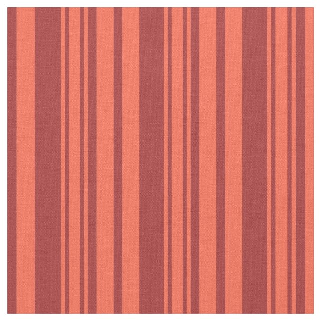 Brun och röd Färgad stripe Mönster Tyg (Närbild)