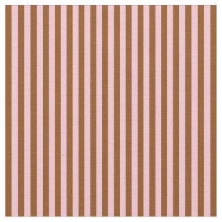 Brun och Rosa Färgad Mönster i Rand Tyg