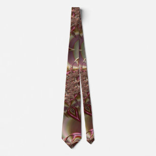 Brun och rosa originaldesignslips slips