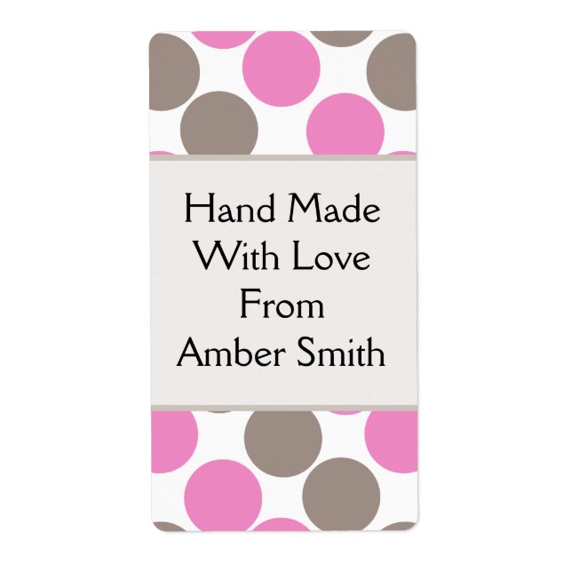 Brun och Rosa punkter Fraktsedel (Framsidan)