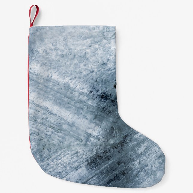 Brun och svart abstrakt liten julstrumpa (Framsidan)