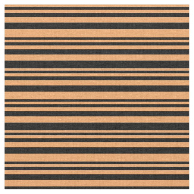 Brun och svart Färgad, stripe/uttorkad Mönster Tyg (Närbild)