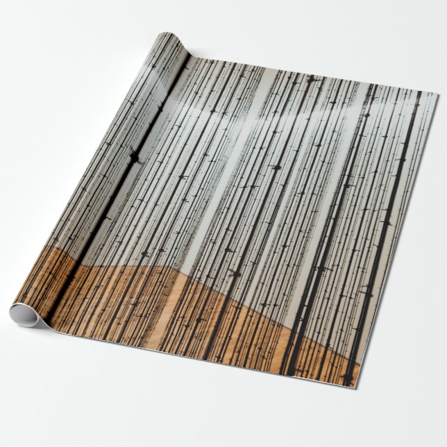 Brun och svart illustration presentpapper (Utrullad)