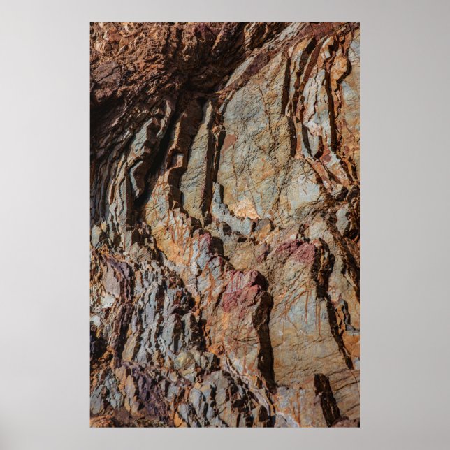 Brun och svart sten poster (Framsidan)