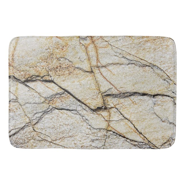 Brun och svart texturerad, lersten badrumsmatta (Framsidan)