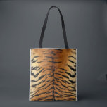 Brun och svart tiger mönster tygkasse<br><div class="desc">Brun och svart tiger-mönster-textilier har en slående utformning som påminner om päls mönster som finns på faktiska tigrar. Textilbasen färg är ofta en djup brun eller svart, vilket ger en rik som rand står emot. Tigerens rand återges vanligtvis i ett kontrasterande färg, t.ex. svart eller mörk brun, och skapar ett...</div>