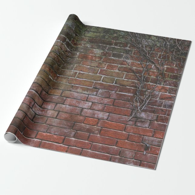 Brun och svart träbräde presentpapper (Utrullad)