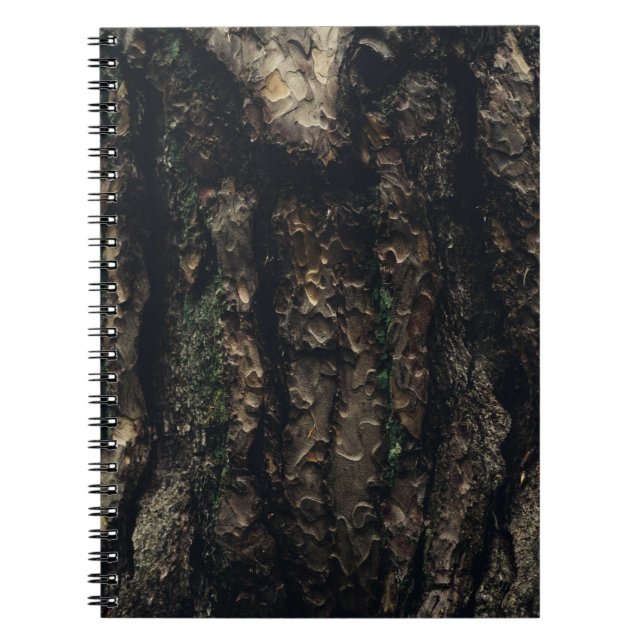 Brun och svart träd-trunk anteckningsbok (Framsidan)