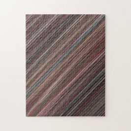 Brun och svart, tunn diagonal rand pussel