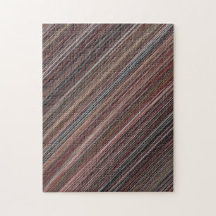 Brun och svart, tunn diagonal rand pussel