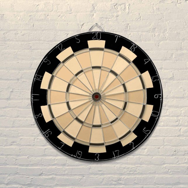 Brun- och Tan Combo Stack Regulation-karttavla Darttavla (Classy color combination for your game room )