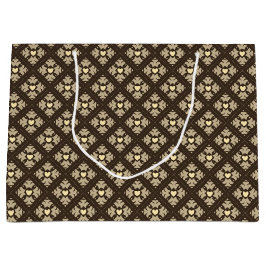 Brun och tan Deco-hörn har mönstrats