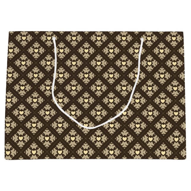 Brun och tan Deco-hörn har mönstrats (Framsidan)