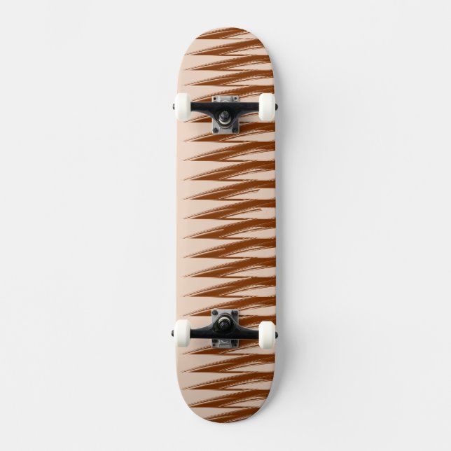 Brun och Tan Design Skateboard Bräda 19,5 Cm (Framsida)