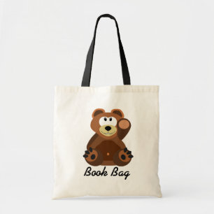 Brun och tan nalle bok väska