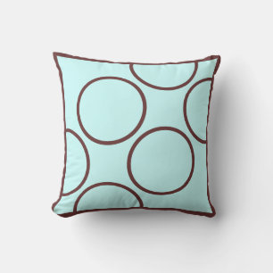 Brun och teal modern kudde