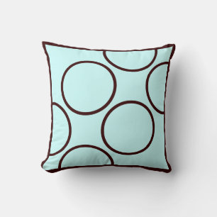 Brun och teal modern kudde