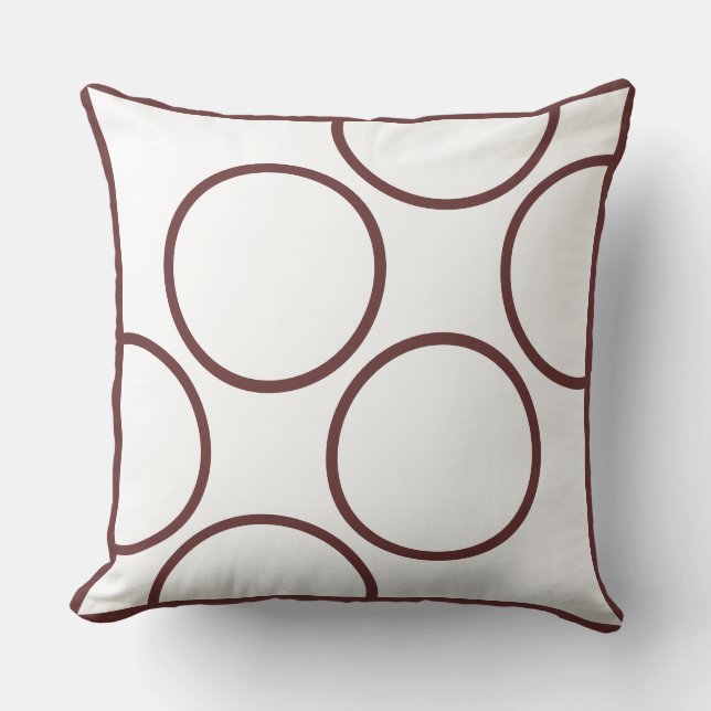 Brun och teal modern kudde (Framsida)