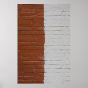 Brun och vit betongvägg poster