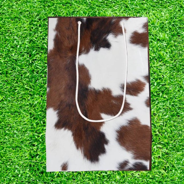 Brun och vit cellutskrift (Moo-ve Your Game to New Heights!)