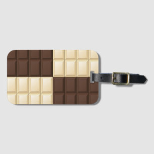 Brun och vit choklad bagagebricka