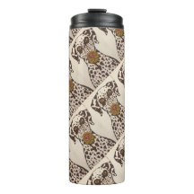 brun och vit dalmatiner hund Termisk Tumbler