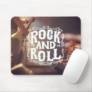 Brun och Vit Modern Rock and roll Musmatta