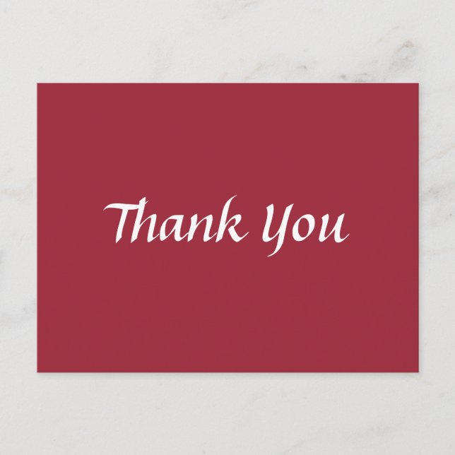 Brun och vit Trendig, klassiskt Tack Vykort (Framsida)