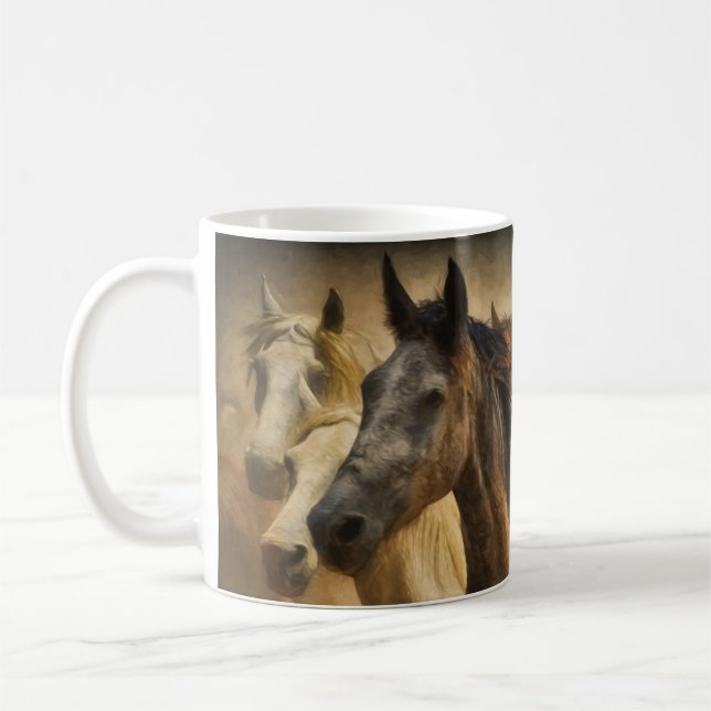 Brun och vit Vild Kaffemugg (Vänster)