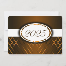 Brun- och vitklass 2025 Party Inbjudningar