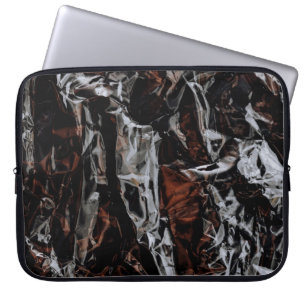 Brun och vitt torkat löv laptop fodral
