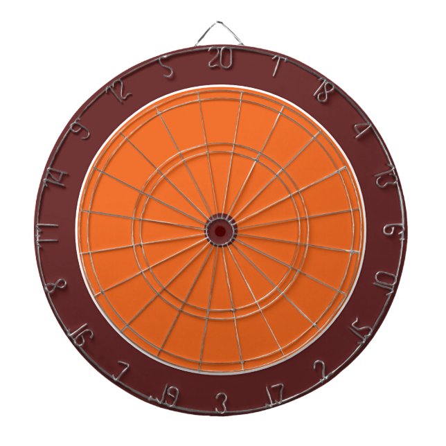 Brun Orange Lag Återträff Kul Darttavla (Framsidan)