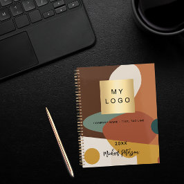 Brun orange retro mönster logotyp 2026