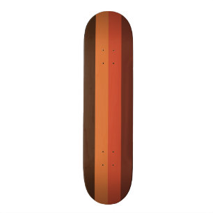 Brun orange Tangerine för kalla Retro 70-talranda Mini Skateboard Bräda 18,5 Cm