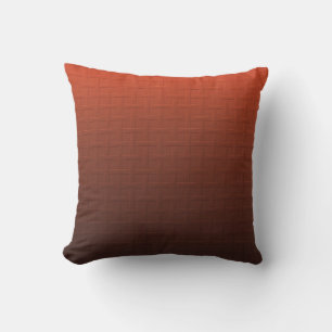 Brun Orange - Toning Basket-vågformgivning Kudde