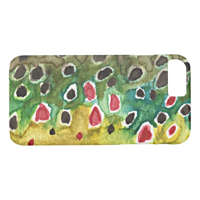 Brun öring Fly Fishermans Case-Mate iPhone Skal (Baksida (horisontal))