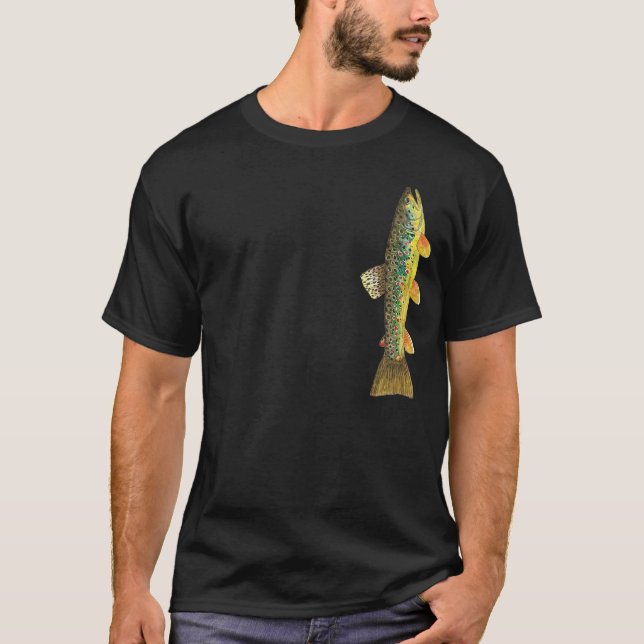 Brun öring t-shirt (Framsida)
