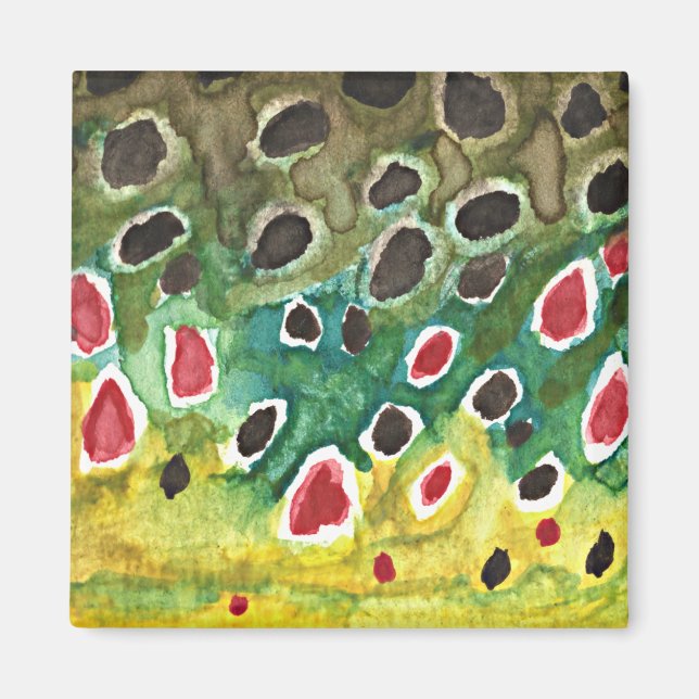 Brun ört Fisk Magnet (Framsidan)