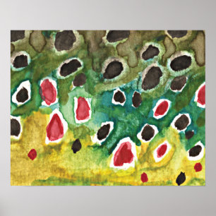 Brun ört Fisk Poster