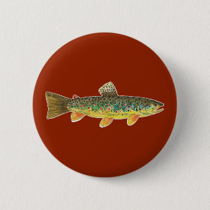 Brun ört Fly Fish Red Angler's Knapp