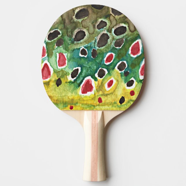 Brun ört pingisracket (Framsidan)
