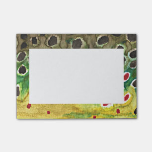 Brun ört post-it block